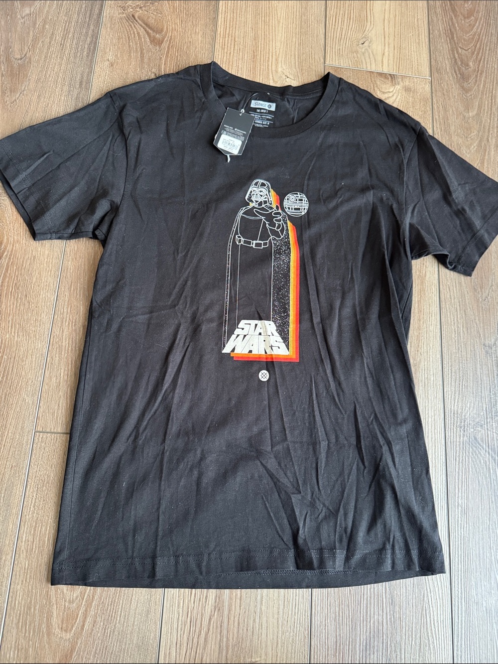 *NWT Stance Star Wars Vader Graphic Tee in Black with Red & Orange Accent